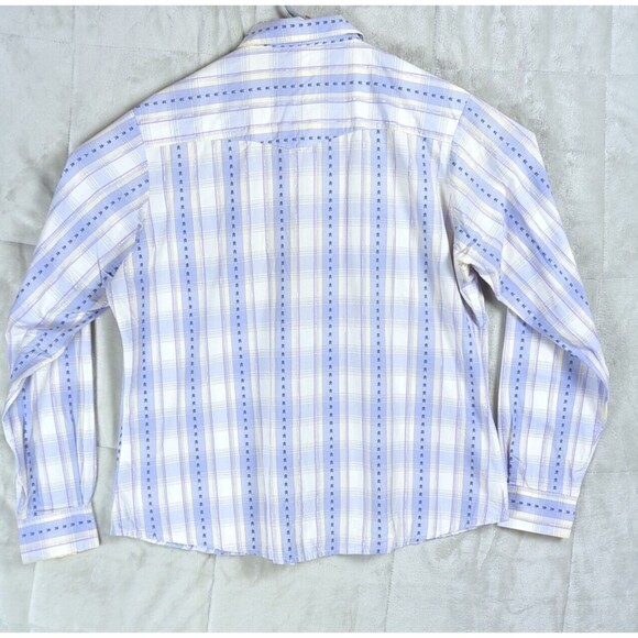 Wrangler Western Shirt Women's Purple Plaid Pearl Snaps Long Sleeve Rodeo Large - Picture 9 of 13